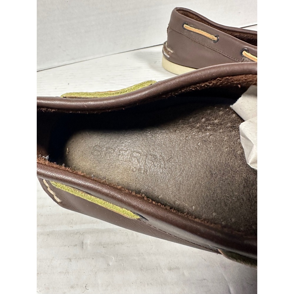 Sperry Top-Sider Mens 14M Brown Leather Authentic Original Boat Shoes 0195115 - Picture 8 of 16